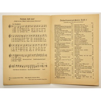 Le recueil de chansons de soldat « Das Leid der avant ». Espenlaub militaria